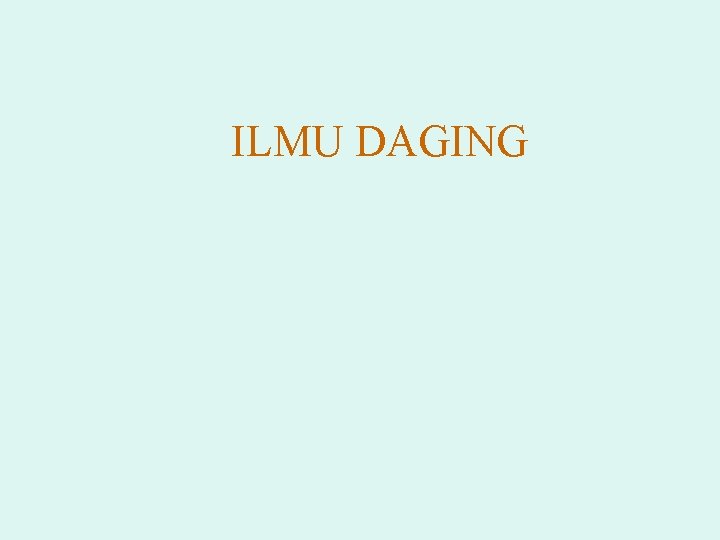 ILMU DAGING 