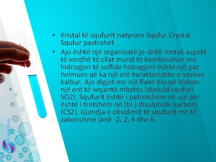  • Kristal të squfurit natyrore Squfur Crystal Squfur pastrohet • Ajo është një