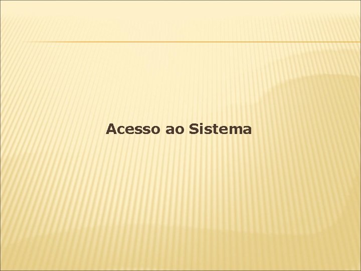 Acesso ao Sistema 