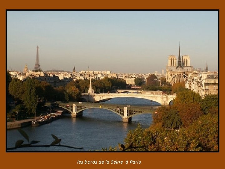 les bords de la Seine à Paris 