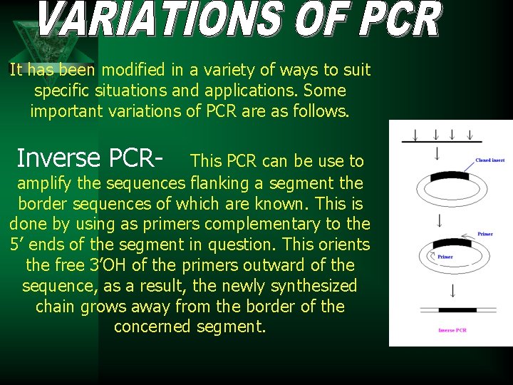It has been modified in a variety of ways to suit specific situations and
