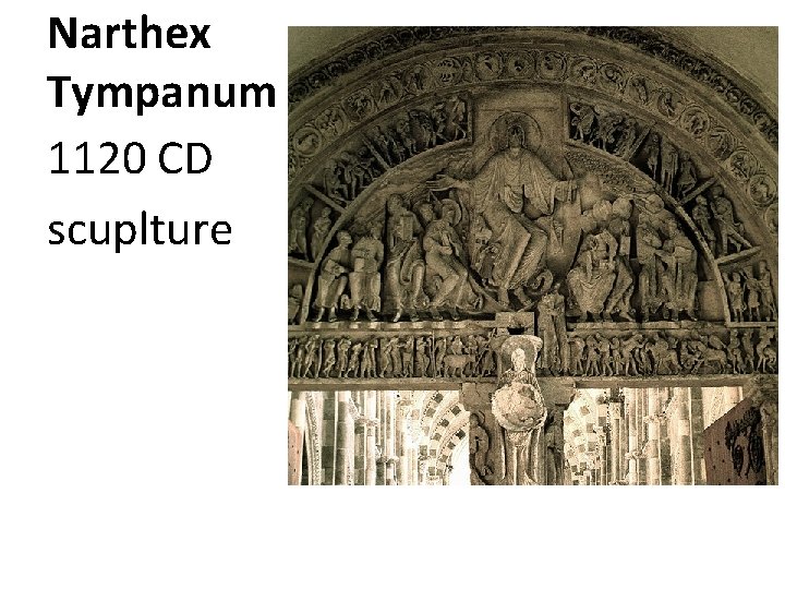 Narthex Tympanum 1120 CD scuplture 