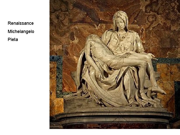 Renaissance Michelangelo Pieta 