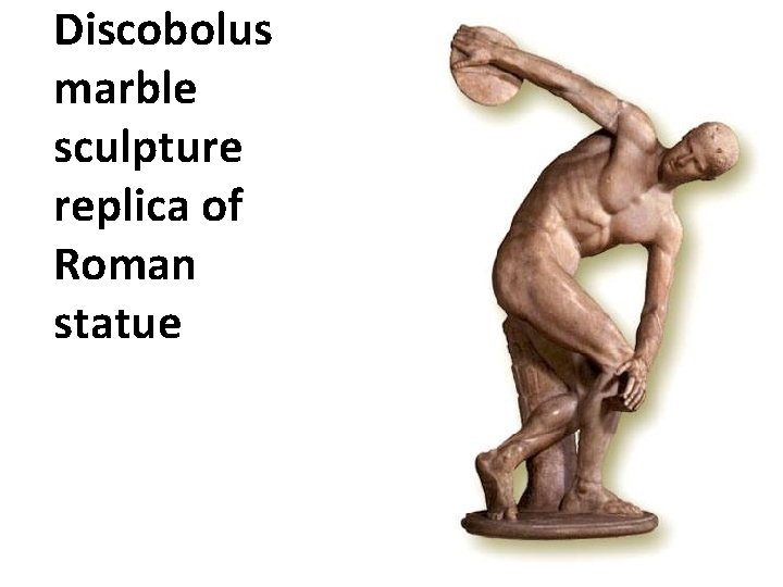 Discobolus marble sculpture replica of Roman statue 