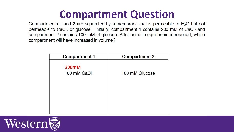 Compartment Question 200 m. M 