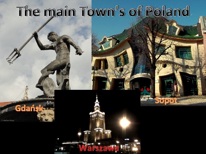 The main Town’s of Poland Sopot Gdańsk Warszawa 