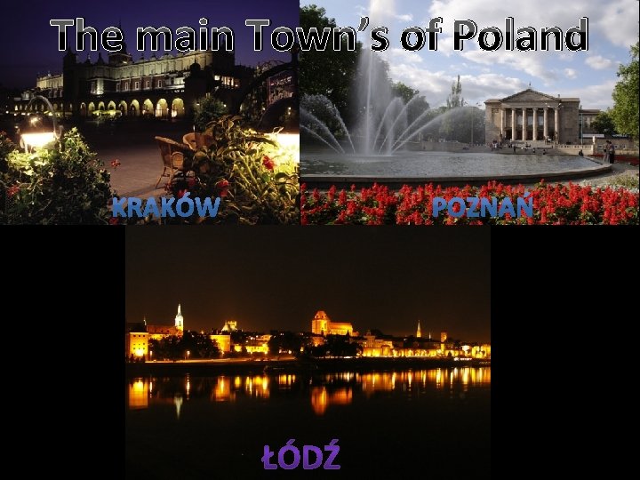 The main Town’s of Poland 