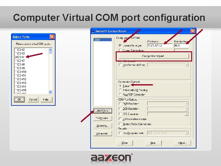 Computer Virtual COM port configuration 