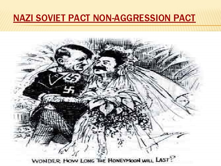 NAZI SOVIET PACT NON-AGGRESSION PACT 