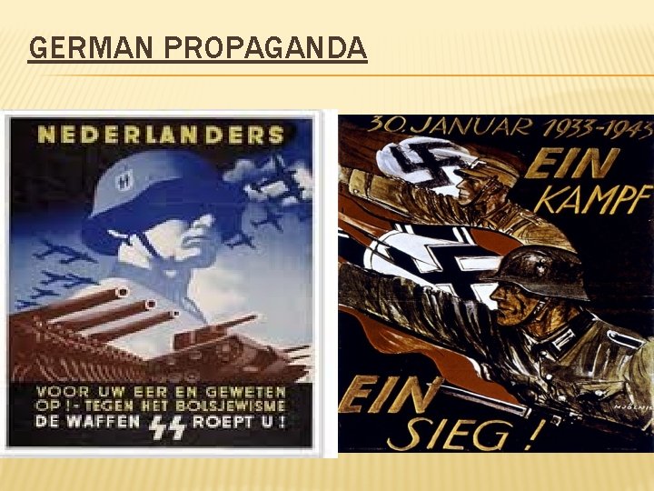 GERMAN PROPAGANDA 