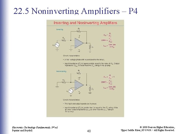 22. 5 Noninverting Amplifiers – P 4 Electronics Technology Fundamentals, 3 rd ed. Paynter 22. 5 Noninverting Amplifiers – P 4 Electronics Technology Fundamentals, 3 rd ed. Paynter