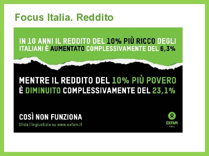 Focus Italia. Reddito 