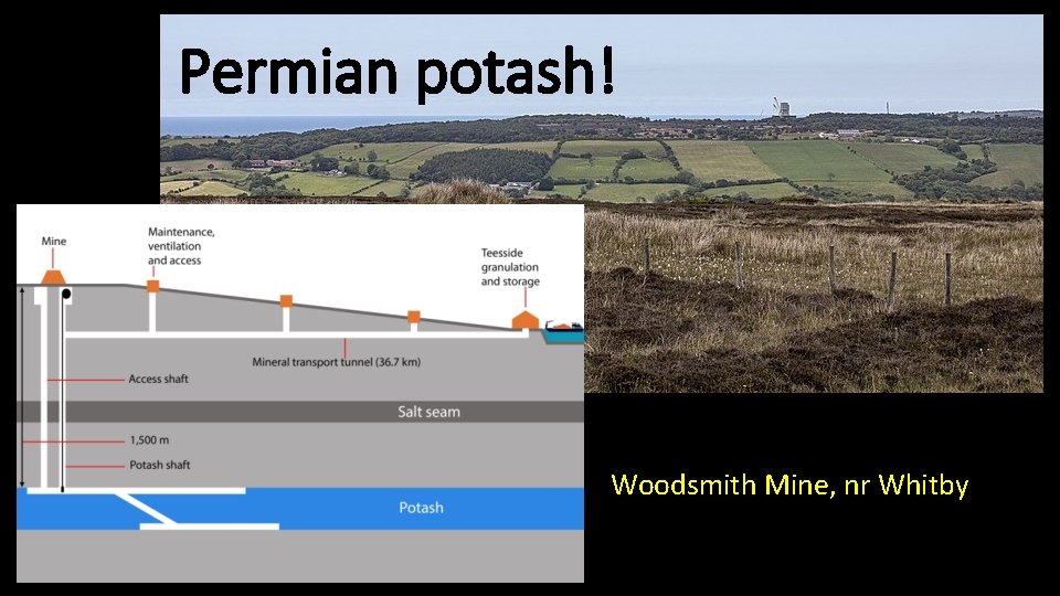 Permian potash! Woodsmith Mine, nr Whitby 