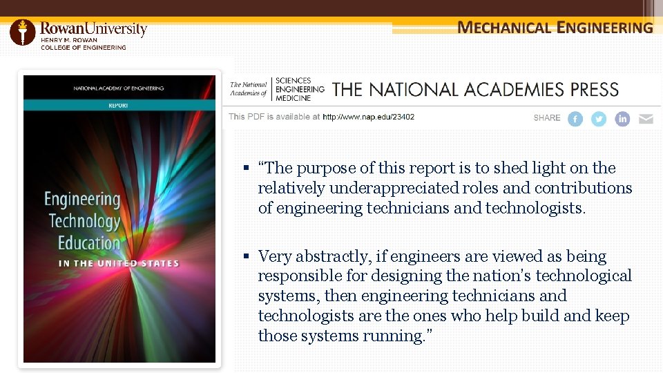 § “The purpose of this report is to shed light on the relatively underappreciated