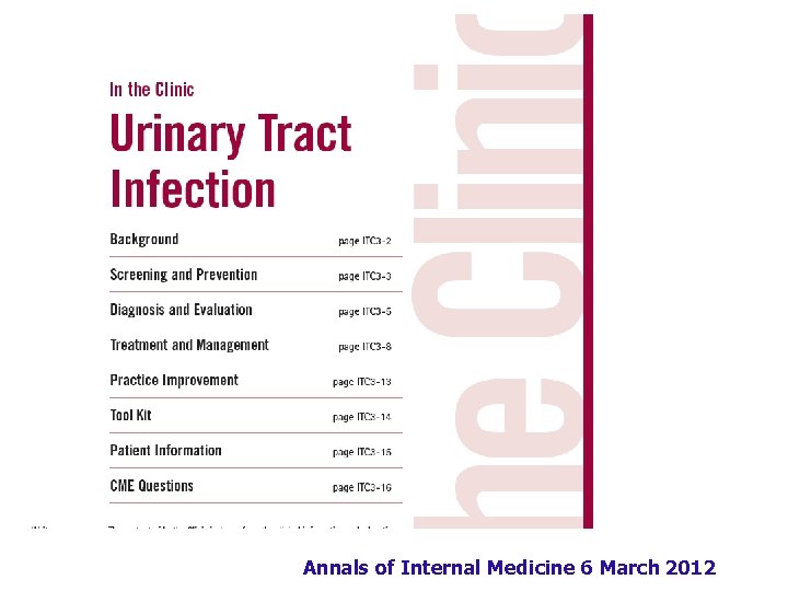 Annals of Internal Medicine 6 March 2012 