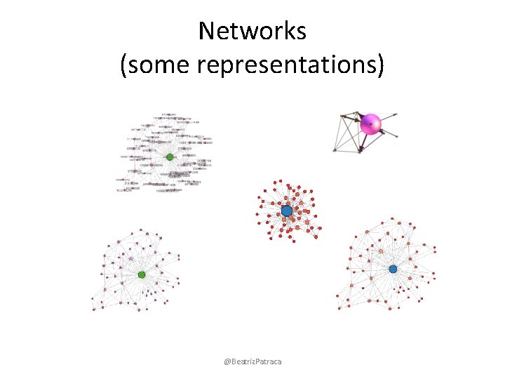 Networks (some representations) @Beatriz. Patraca 