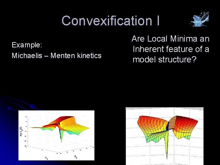 Convexification I Example: Michaelis – Menten kinetics Are Local Minima an Inherent feature of