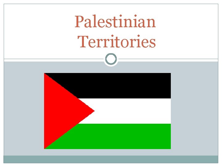 Palestinian Territories 