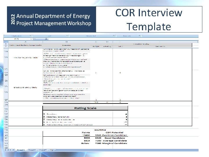 COR Interview Template 