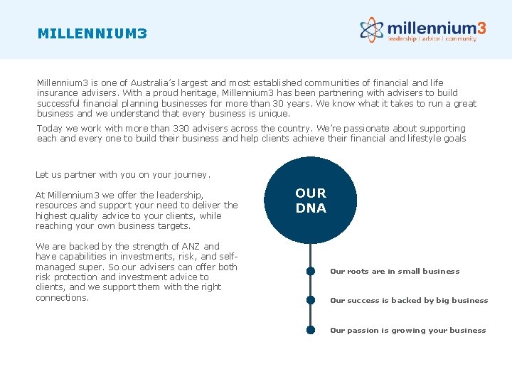 MILLENNIUM 3 Millennium 3 is one of Australia’s largest and most established communities of