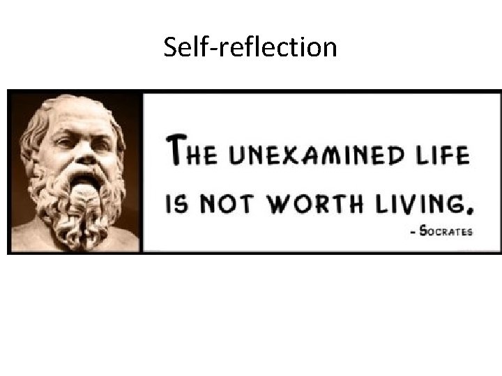 Self-reflection 