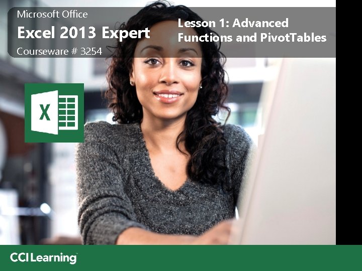 Microsoft Office Excel 2013 Expert Courseware 3254 Lesson