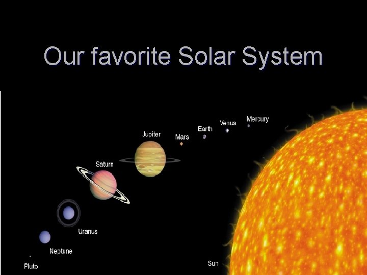 Our favorite Solar System 