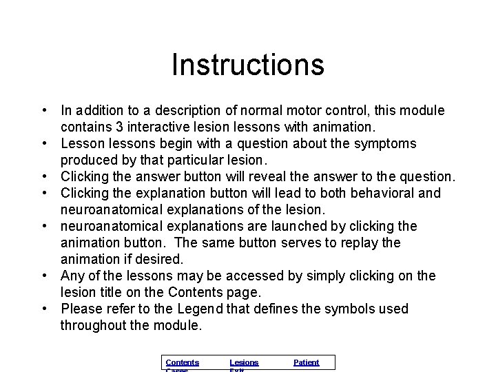 Instructions • In addition to a description of normal motor control, this module contains