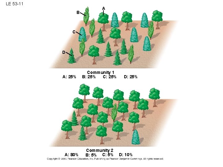 LE 53 -11 B A C D A: 25% A: 80% Community 1 B: