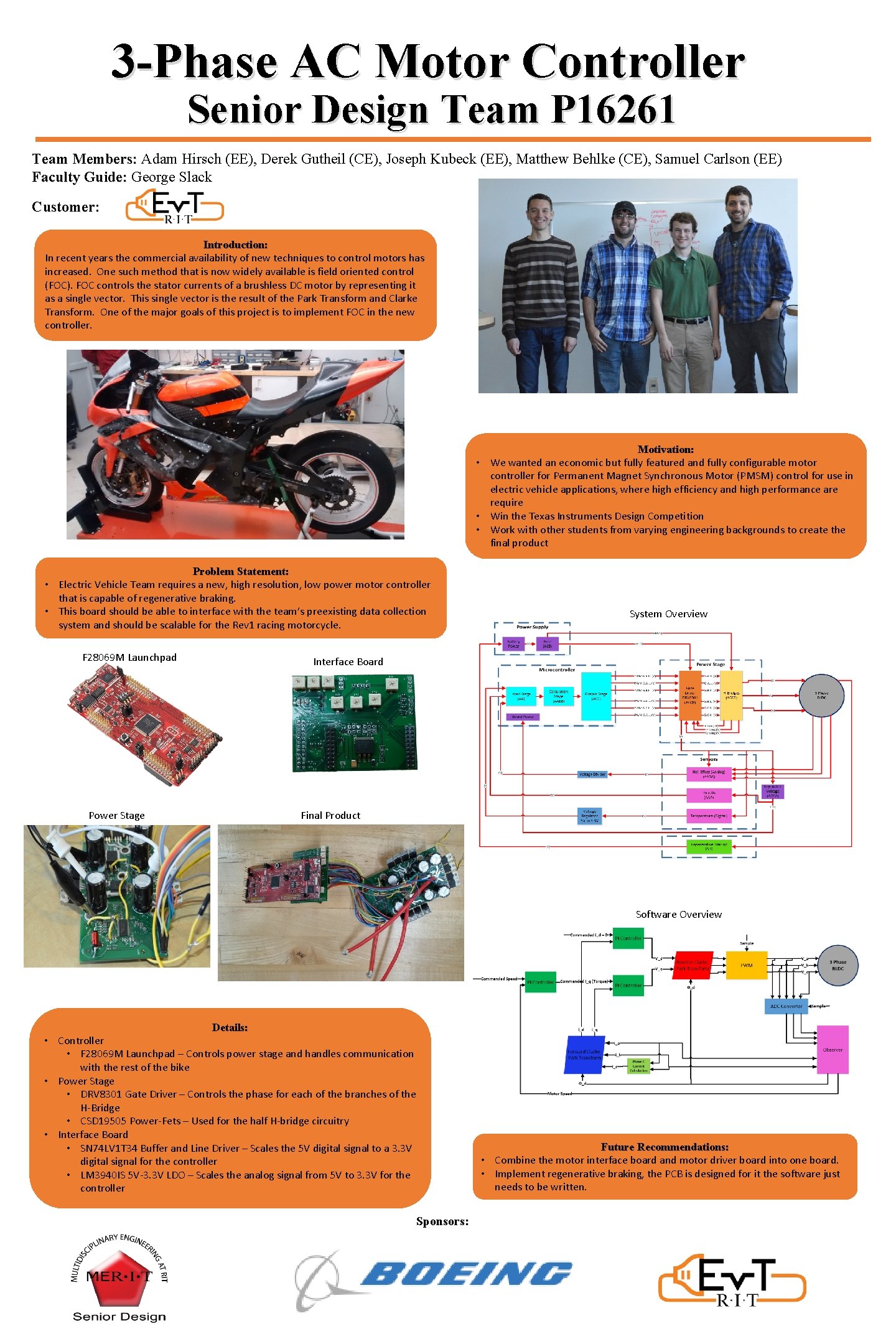 3 Phase AC Motor Controller Senior Design Team