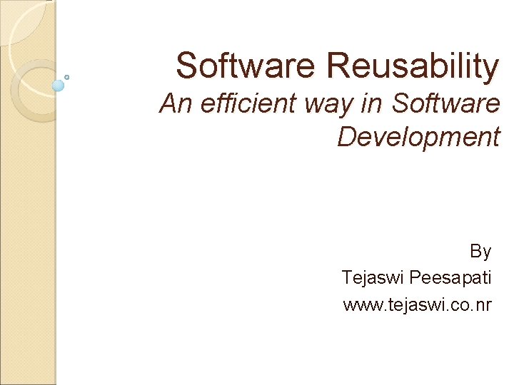 Software Reusability An efficient way in Software Development