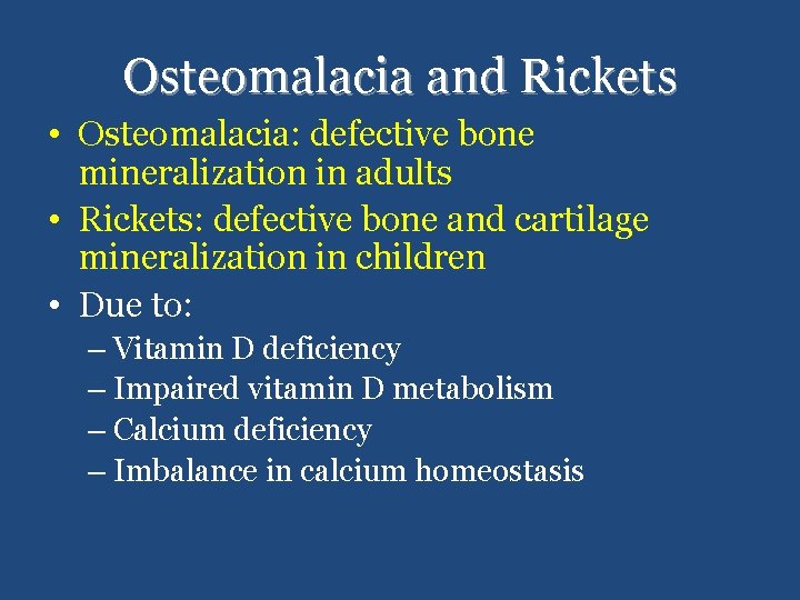 Vitamin D Rickets and Osteoporosis Endocrine Block Overview