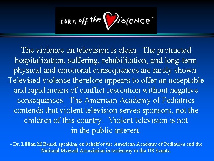 The violence on television is clean. The protracted hospitalization, suffering, rehabilitation, and long-term physical