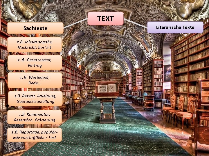 TEXT Sachtexte z. B. Inhaltsangabe, Nachricht, Bericht z. B. Gesetzestext, Vertrag z. B. Werbetext,