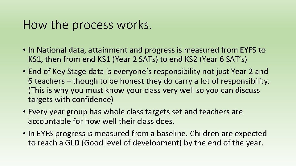 Target Setting In The Class Example Part 1 Target Setting in the Classroom What