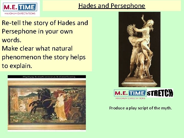 Hades and Persephone Re-tell the story of Hades and Persephone in your own words.