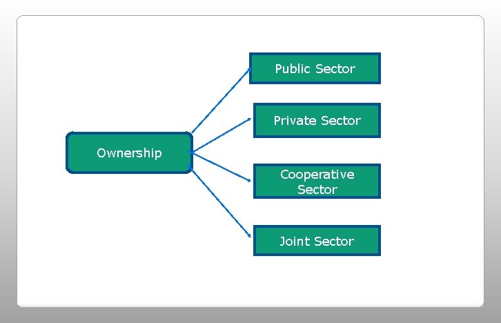 Public Sector Private Sector Ownership Cooperative Sector Joint Sector 