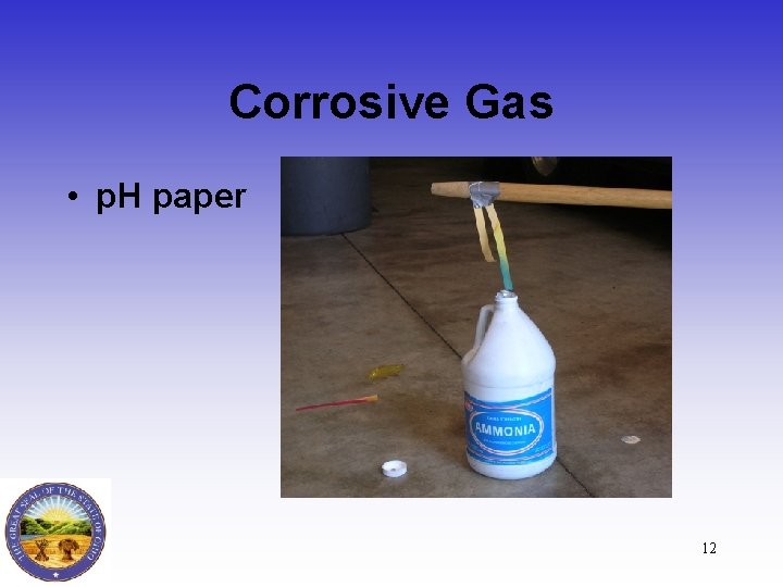 Corrosive Gas • p. H paper 12 