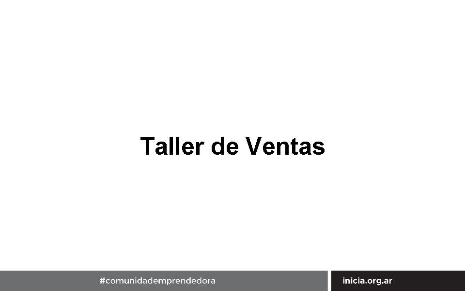 Taller de Ventas 