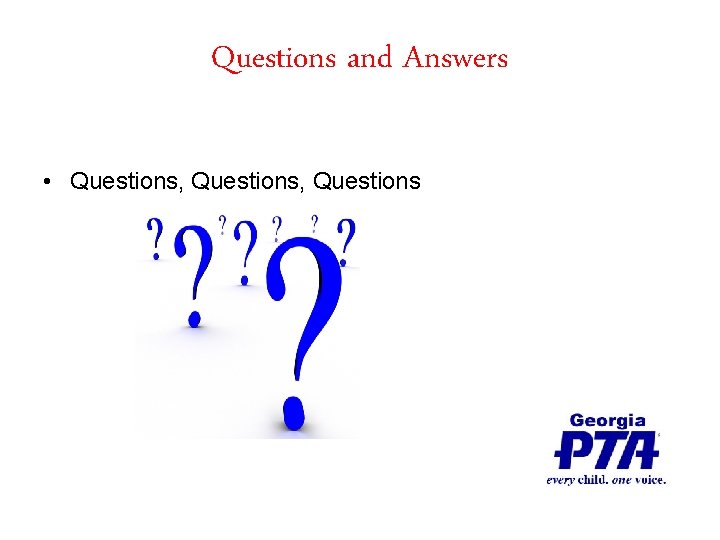 Questions and Answers • Questions, Questions 