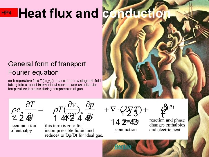 HP 4 Heat flux and conduction General form of transport Fourier equation for temperature