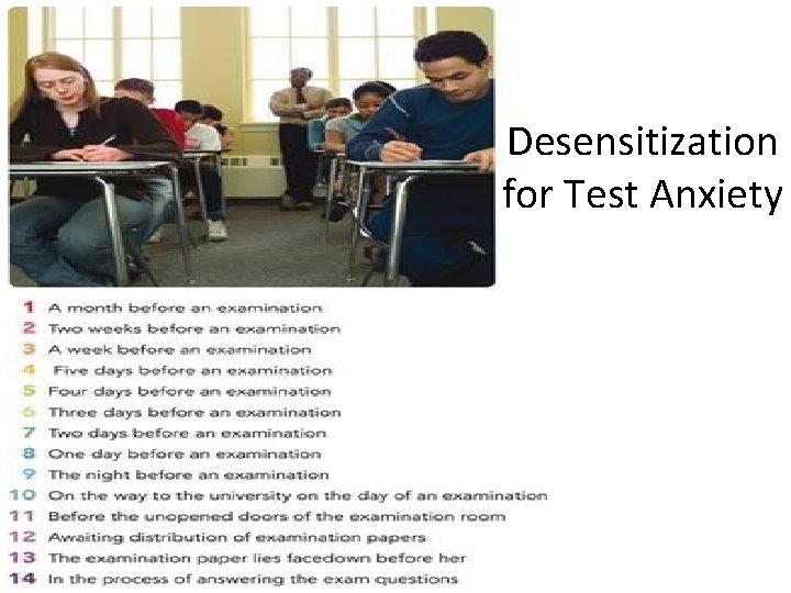 Desensitization for Test Anxiety 