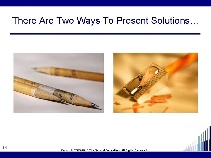 There Are Two Ways To Present Solutions… 18 Copyright 2003 -2015 The Second Derivative