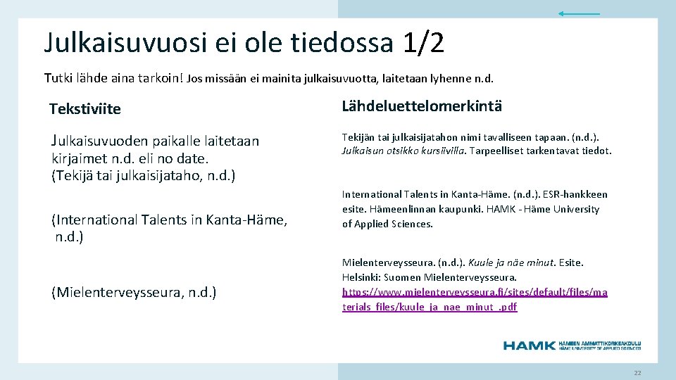 Julkaisuvuosi ei ole tiedossa 1/2 Tutki lähde aina tarkoin! Jos missään ei mainita julkaisuvuotta, Julkaisuvuosi ei ole tiedossa 1/2 Tutki lähde aina tarkoin! Jos missään ei mainita julkaisuvuotta,