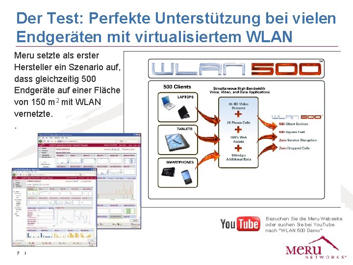 Der Test: Perfekte Unterstützung bei vielen Endgeräten mit virtualisiertem WLAN > Meru setzte als