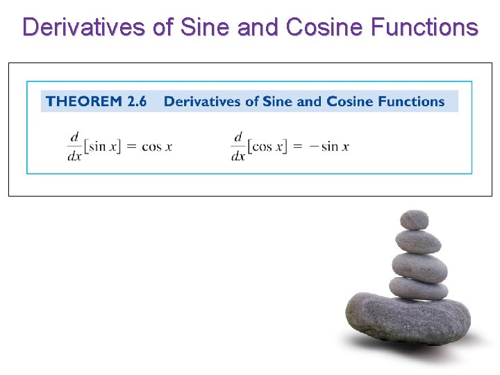 Derivatives of Sine and Cosine Functions 