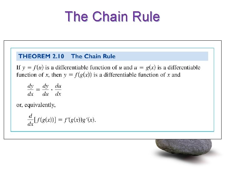 The Chain Rule 