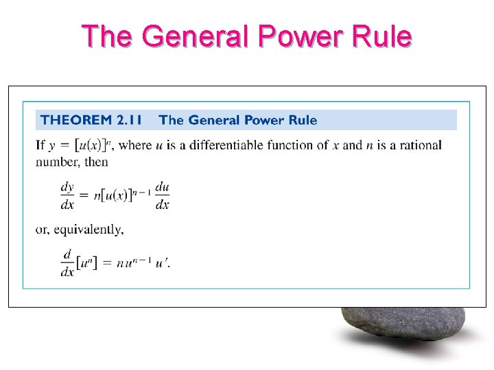 The General Power Rule 