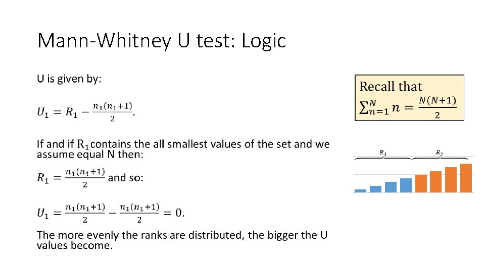 Mann-Whitney U test: Logic • 