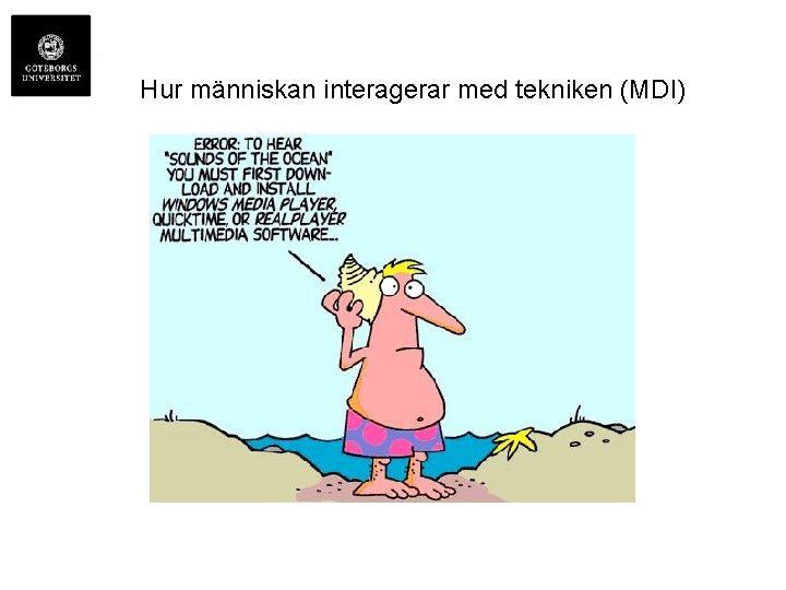 Hur människan interagerar med tekniken (MDI) 